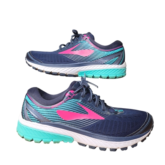 Brooks Ghost 10 Womens Running Shoes Sneakers Size 9 1202461B451 - Picture 1 of 10